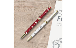 【新製品】「IWI」から、スワロフスキークリスタルを付したクリスマス限定ボールペン登場