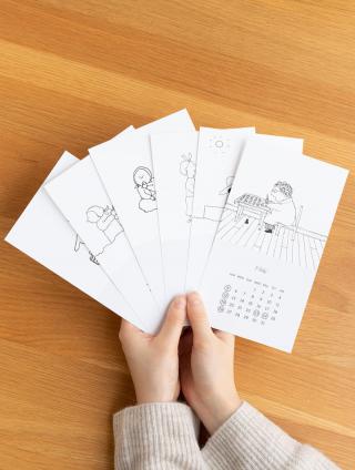 【新製品】人気絵本作家・M.B.ゴフスタインの、シンプルでかわいいカレンダー
