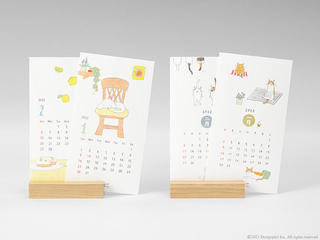 【新製品】デスクに飾れるスリムなインテリアカレンダー「スタンドカレンダー」