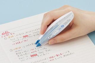 【新製品】「キャンパス ノートのための修正テープ」から業界最細クラスのペン型タイプ登場