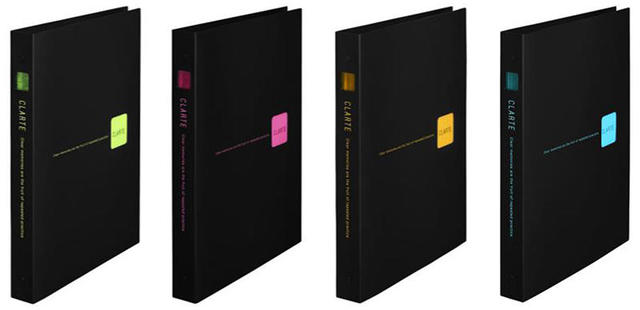 新製品 黒い表紙のクールなバインダーにa5サイズが仲間入り