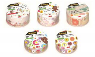 【新製品】新感覚のデザイン粘着テープにLINE FRIENDSのデザインを期間限定で展開