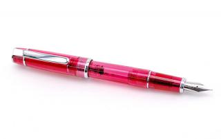 【新製品】西日本文具専門店会限定、「トキ」をイメージした赤い万年筆