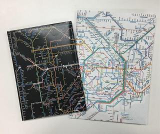 【新製品】鉄道路線図をデザインした糸綴じノートが登場