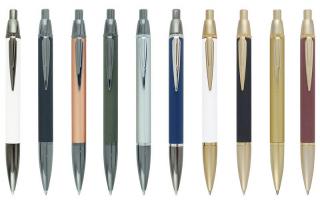 【新製品】真鍮軸で重量感と高級感を高めたボールペン＆シャープペンシル
