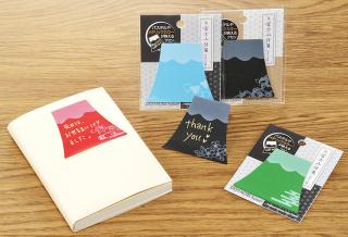 【新製品】パステルやメタリックカラーのペンに映える「富士山付箋」