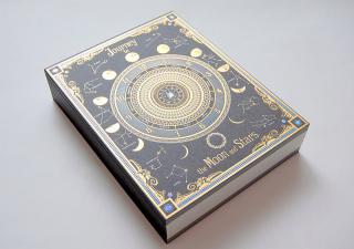 【新製品】魔導書『月読時計』  箔押し加工が美しい特大ボリュームのノート  