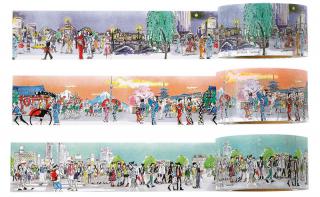 【新製品】東京土産にも◎浅草・銀座・渋谷の人と街を描いた紙文具シリーズ