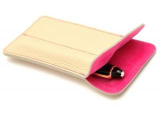 【新製品】万年筆をスマートに持ち運べる本革製ペンケースに「アイボリー／ピンク」の華やかな新色