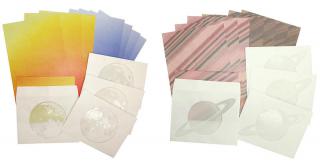 【新製品】柄の一部が透けて見える特殊な加工を施した「透かし封筒のレターセット」
