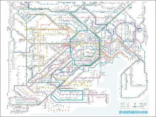 【新製品】首都圏の鉄道路線図のレジャーシート