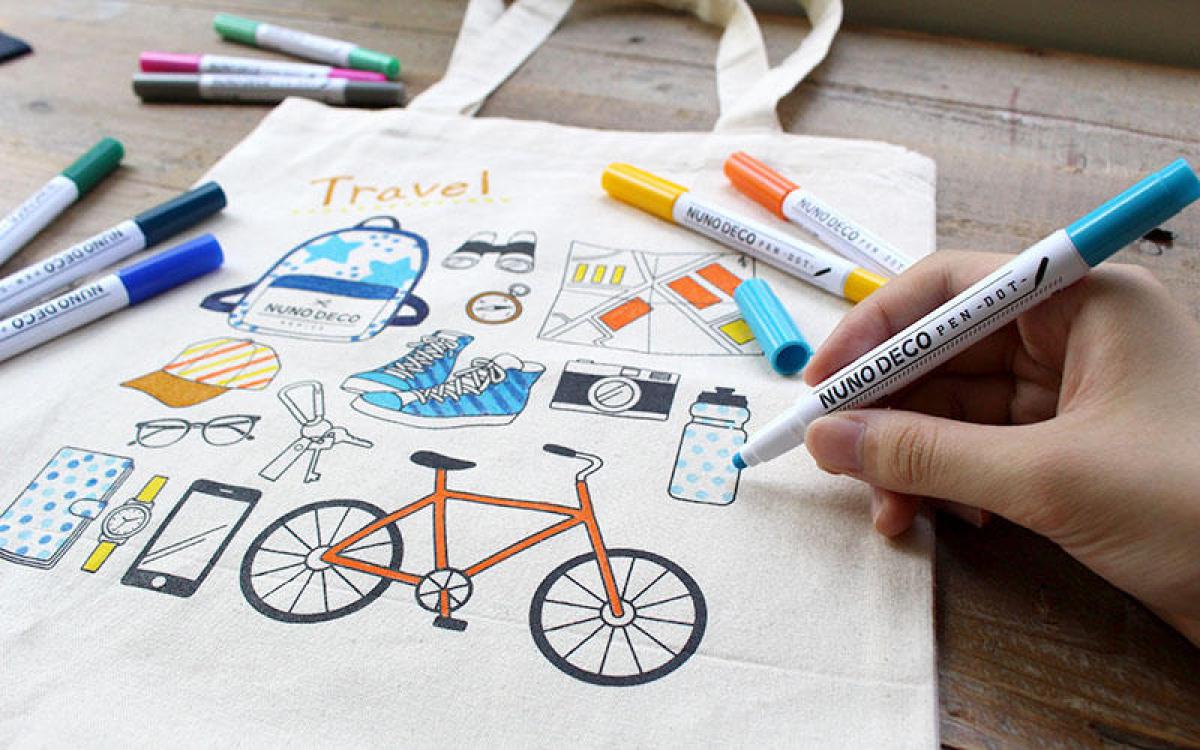 新製品】布にも紙にもポンッと押して簡単にドットが描ける「ヌノデコペン ドット」｜