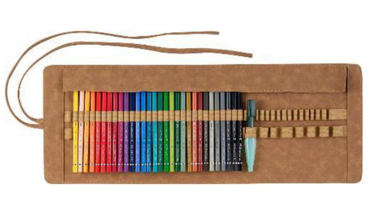 新製品】ファーバーカステルの水彩色鉛筆を持ち運ぶのに便利なロール