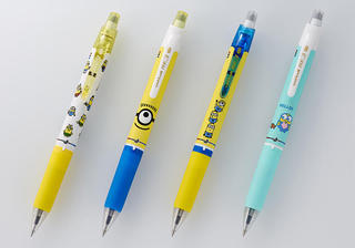 【新製品】消せる3色ボールペン「ユニボールR:E 3」がミニオンと初のコラボレーション