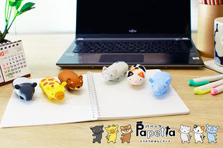 【新製品】かわいい動物がデスクの仲間に　はんこケース「パペッタ」