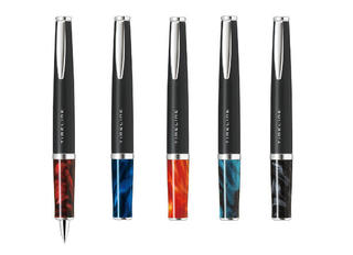 【新製品】新素材のマーブル調樹脂のグリップを採用した油性ボールペン「タイムライン新シリーズ」