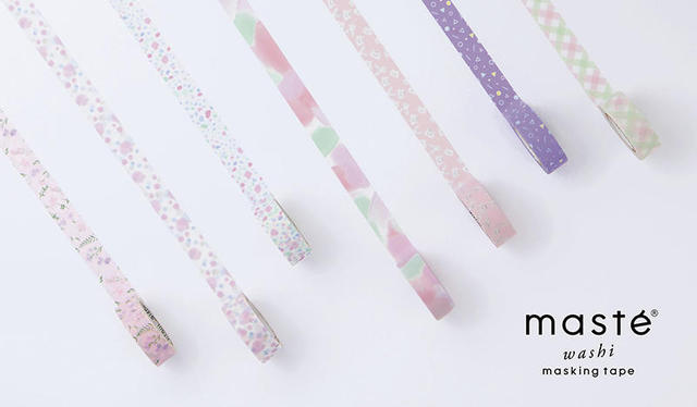 新製品 水性ペンで書けるマスキングテープ デザインシリーズ の新柄