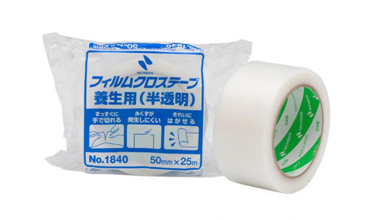新製品 手でまっすぐ切れてきれいにはがせる フィルムクロステープ養生用 に半透明タイプが登場