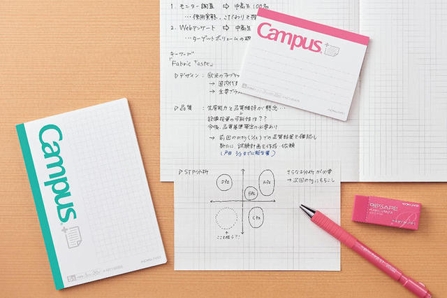 新製品 キャンパス まとめがはかどるノートふせん の方眼罫 ミニサイズ