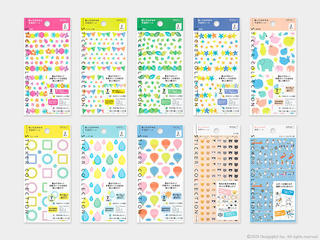 【新製品】手帳をカラフルに彩る「半透明シール」＆「手帳用シール」の新柄