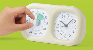 【新製品】時間経過を色で実感できる「時っ感タイマー」に時計をプラス！
