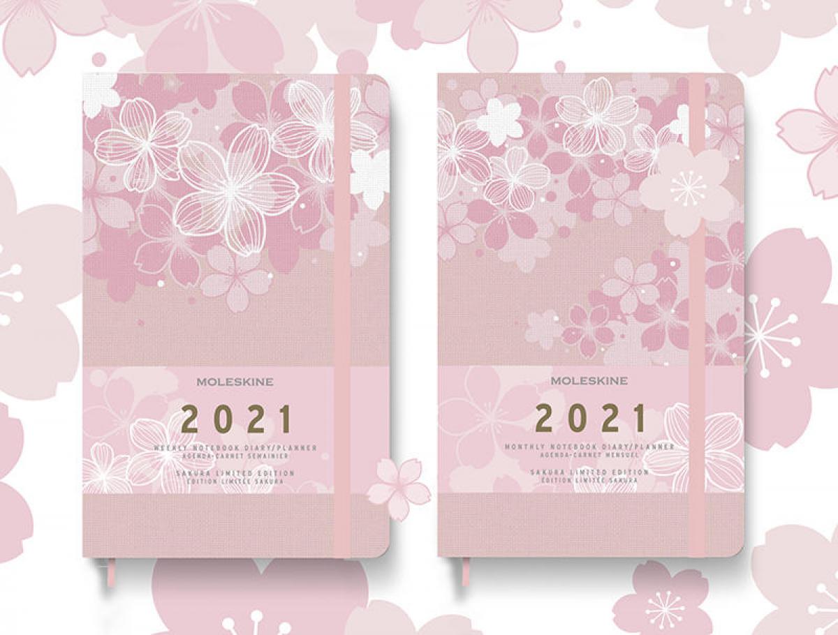 新製品 モレスキンから21年限定版ダイアリー さくら