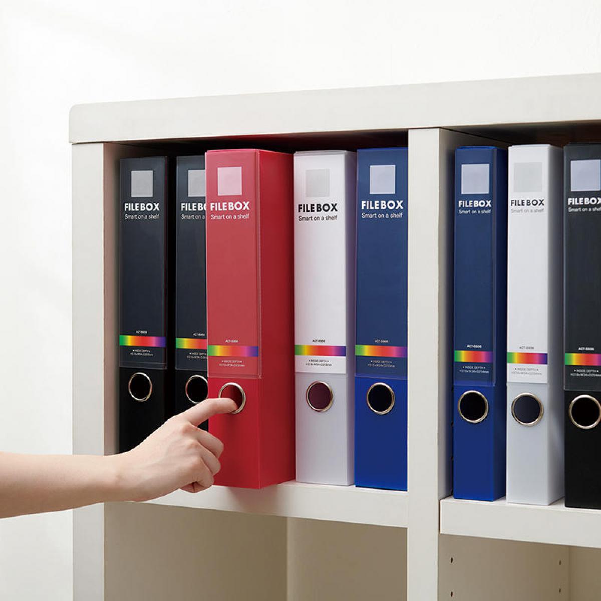 新製品 投げ込むだけ 縦置き可能な アクティフv ファイルボックス