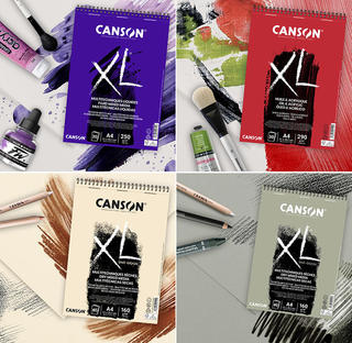 【新製品】油絵やアクリルにも対応した「キャンソン・XL」スケッチブック