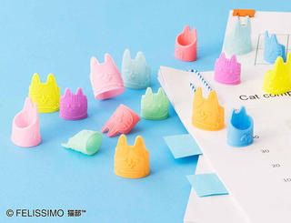 【新製品】フェリシモ猫部がイラストレーター995さんとコラボした指サック＆シール