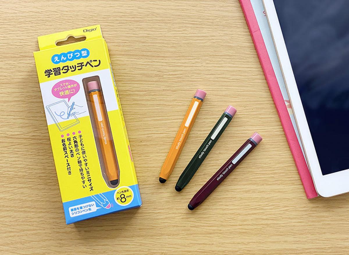 三菱鉛筆　uni(ユニ) タッチペン 名入れ無料　六角軸 Agファイバー 予備ペン先付 高導電性 オンライン学習 タブレット操作 日本製　tp82-600　金文字　ホワイト文字