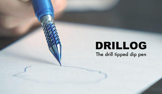 【ニュース】ドリル型金属製つけペン「DRILLOG」が初のクラウドファンディングを開始