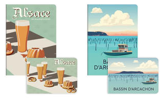 【新製品】フランスを代表する15都市を表紙に描いたノートコレクション