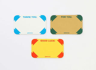 【新製品】ユニセックスなデザインとポップなカラーリング「メッセージカード」