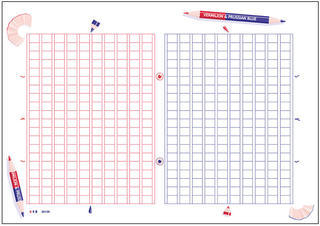 【新製品】「飾り原稿用紙」の新デザインは赤青鉛筆がモチーフ！