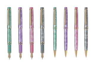 【新製品】高級筆記具「グランセ」に淡いマーブル模様の新アイテム追加