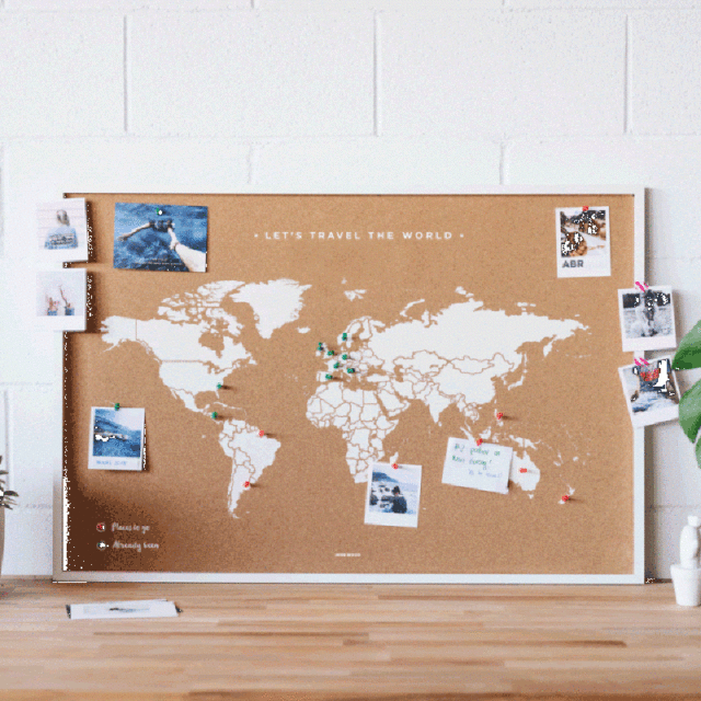 新製品】ヨーロッパで人気のMissWood「コルク世界地図」日本初上陸！｜