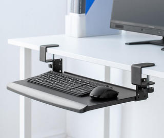 【新製品】引き出しのない机に簡単に後付けできるキーボードスライダー