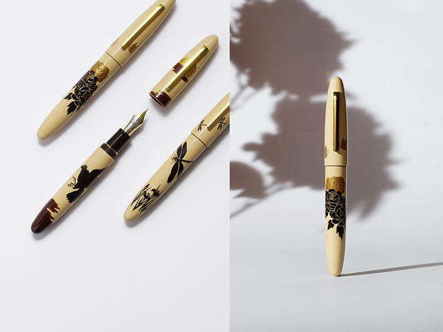 筆記具 Taka 新製品】高級筆記具ブランド「TACCIA」から白漆ベースに蒔絵を施した