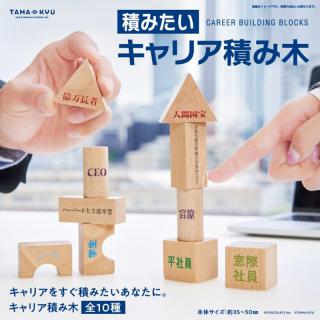 【新製品】理想のキャリアを積み上げられる!?「キャリア積み木」がカプセルトイに