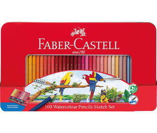 【新製品】大人の塗り絵に「ファーバーカステル 水彩色鉛筆100色セット」