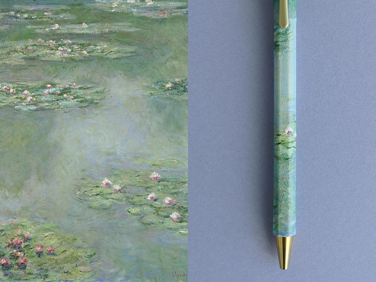 【新製品】モネ「睡蓮」などがモチーフになったボールペンPENON「タッチミー！アートペン」｜