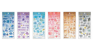 【新製品】幻想的なカラー＆モチーフ♡ 手帳デコにもぴったり「色で語るシール」6種