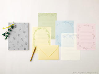 【新製品】花をイメージした優しい風合い「花色和紙のレターセット」