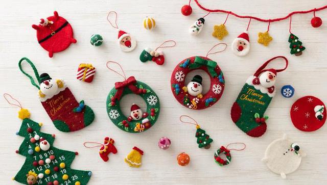 マークス　ネパール　フェルトクリスマスリース 新製品】ネパールの女性たちの手仕事で作られた、クリスマスの