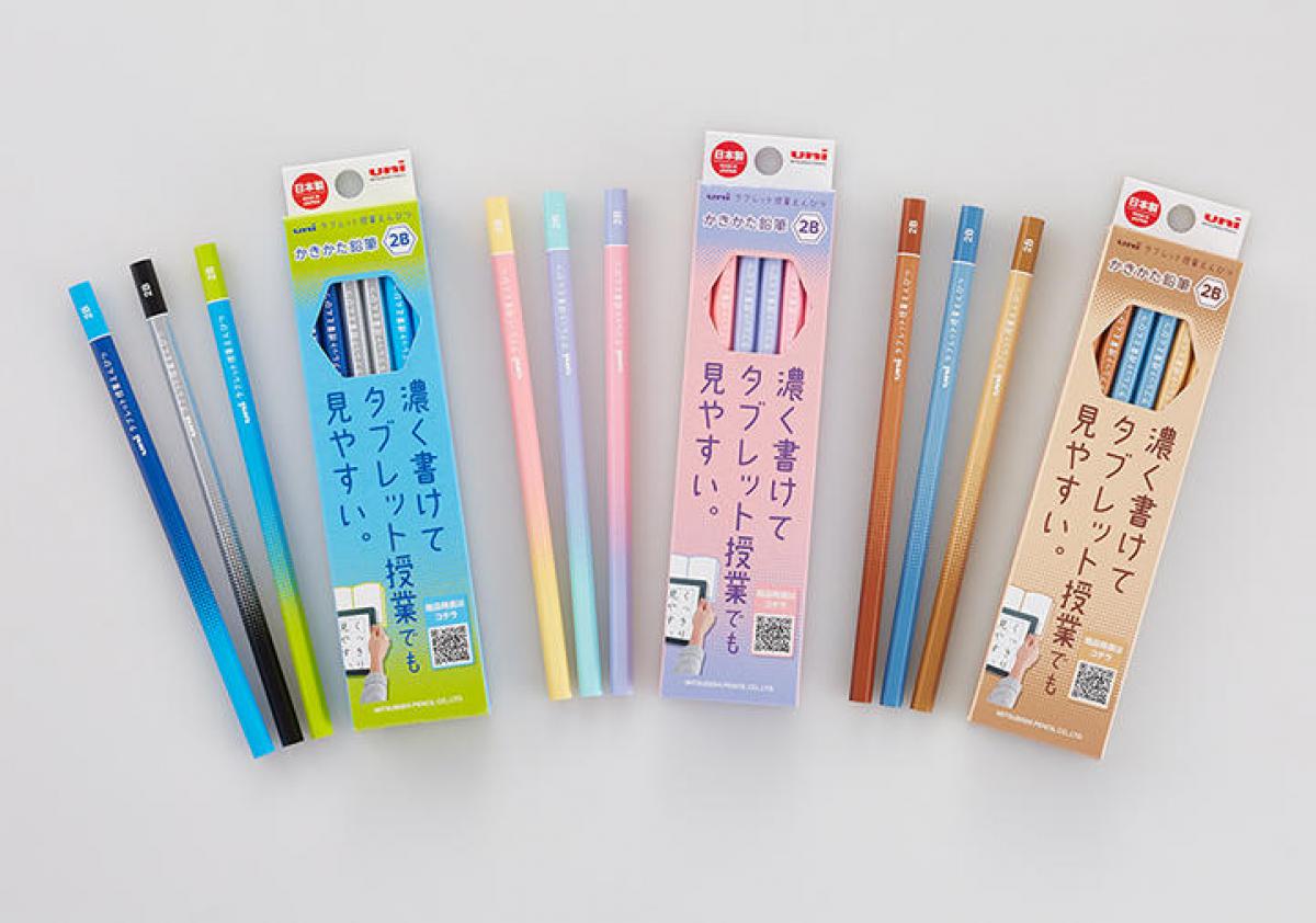 新製品】濃く書けて反射を抑えた学習鉛筆「uni タブレット授業えんぴつ」｜