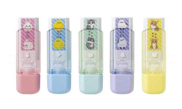 当時物 希少　ロンル コレクション クツワ 箱入り 消しゴム デッドストック 新製品】ケース消しゴム「Cluttoくるっと」のキュートな動物柄限定