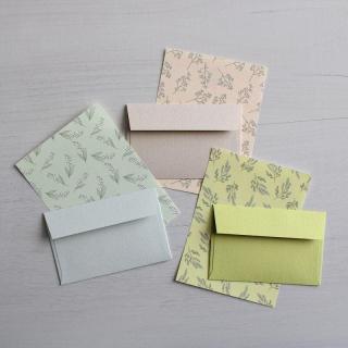 【新製品】ミニサイズが丁度いい、ボタニカル柄やレトロタッチの動物がかわいいミニレターセット