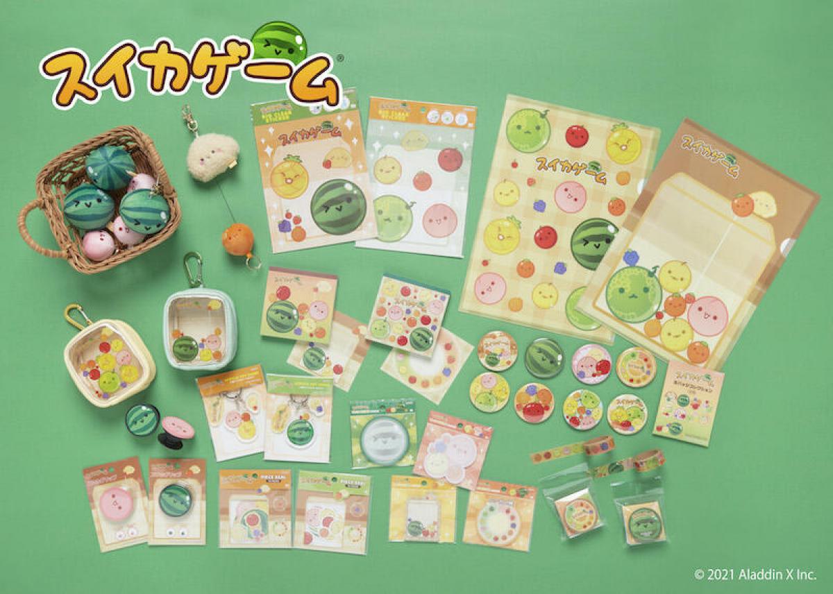 新製品】大人気「スイカゲーム」のポップな文具雑貨シリーズが登場｜
