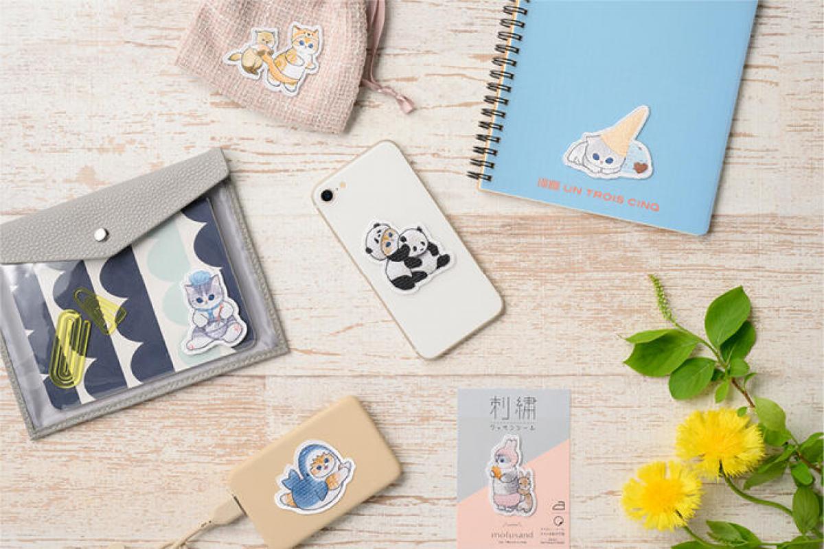 新製品】「mofusand」刺繍ワッペンシール第3弾！人気の「サメにゃん