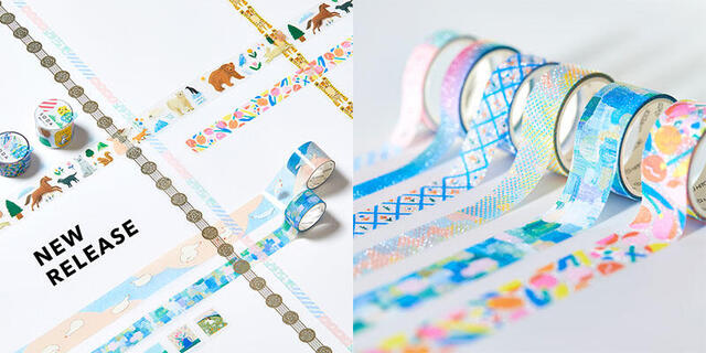 ガラフル　透明テープ・マスキングテープ ガラフル コラージュを閉じ込めた きらきら透明マステの会｜フェリシモ